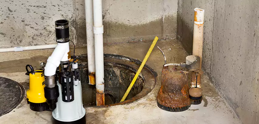 Installing Sump Pump in Finished Basement in Virginia Beach, VA